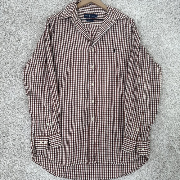 Polo Ralph Lauren Other - POLO Ralph Lauren Blake Shirt Men's‎ LS Red/Black - Large